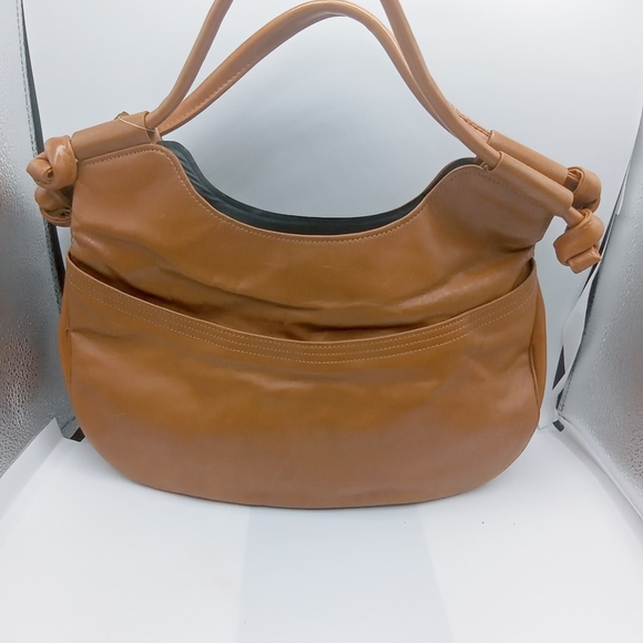 Vintage Knot Handle Hobo in British Tan - Picture 2 of 12